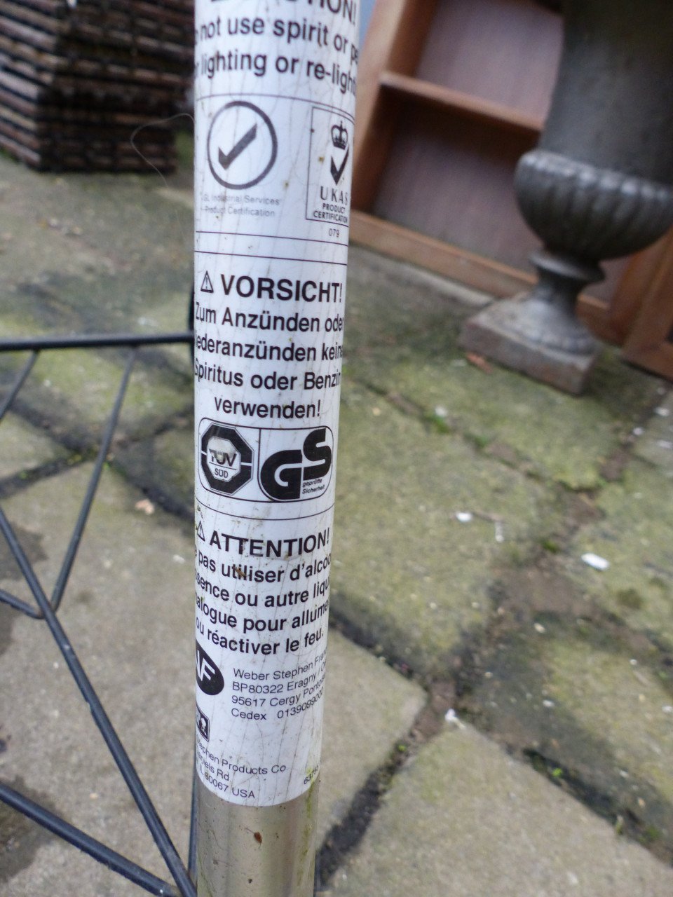 BBQ Weber 1 m hoog prima staat