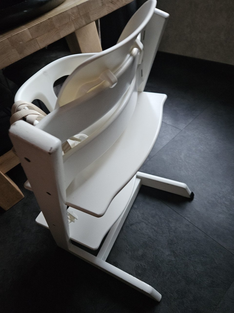 Stokke kinderstoel met babyset en tuigje