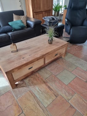 Salontafel teakhout met lades