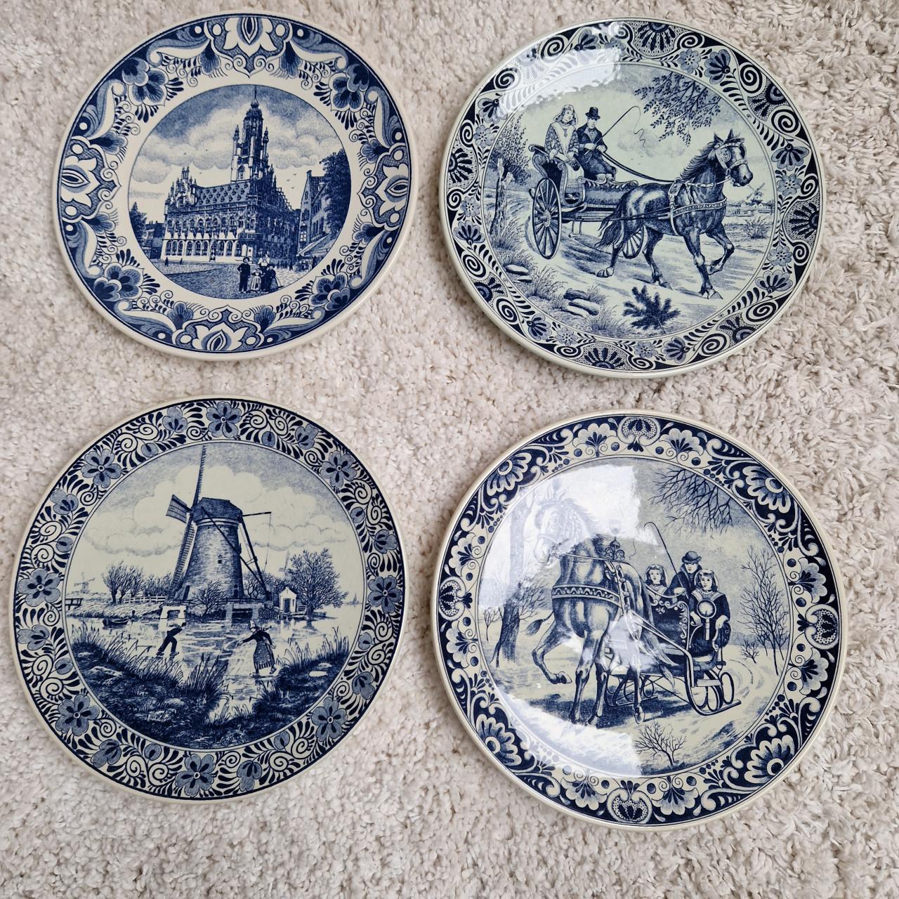 Te koop 4 delfsblauw borden