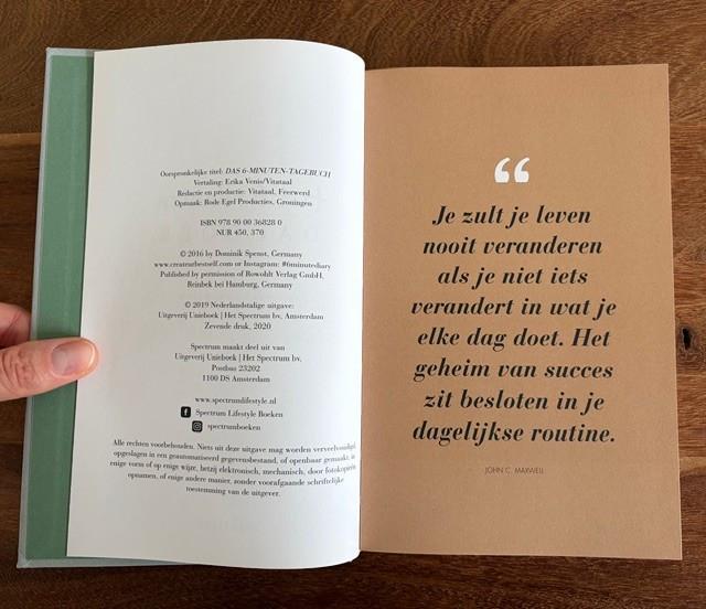 Het 6 minuten dagboek | Dominik Spenst