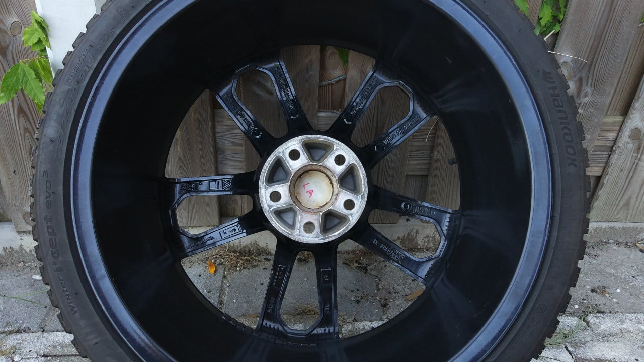 19 Inch Black ABT AUDI Winter Velgenset Hankook Evo-3