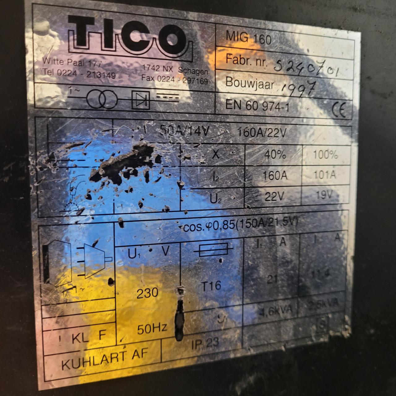 Tico mig 160 lasapparaat