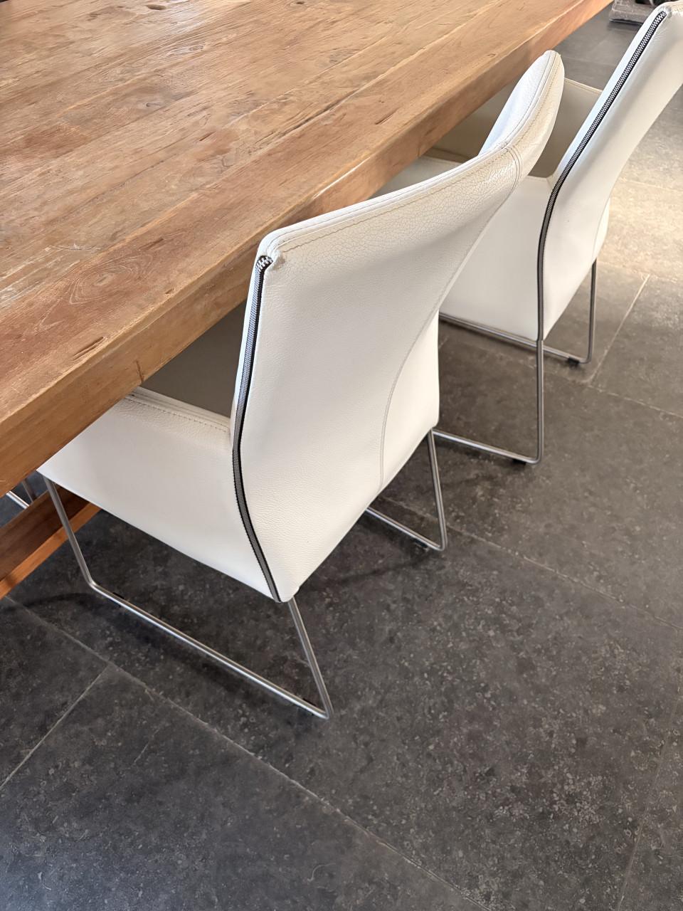 Eetkamerstoelen LEDER (6 stuks)