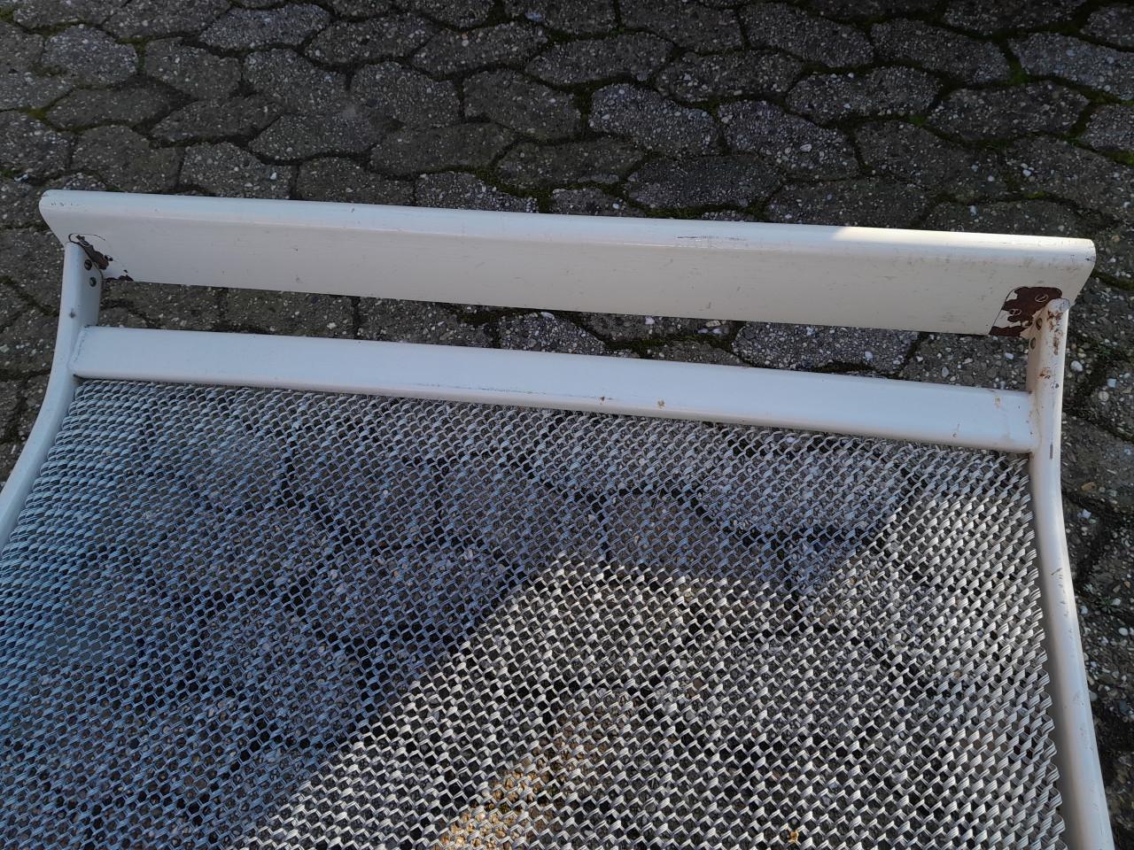 1 pers retro metalen ledikant incl matras en kussen 190x80