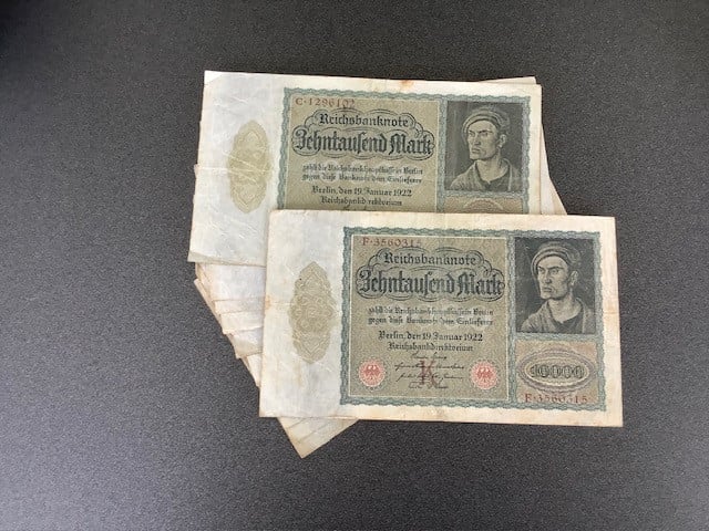 Reichsbanknote 10000 Mark 1922.
