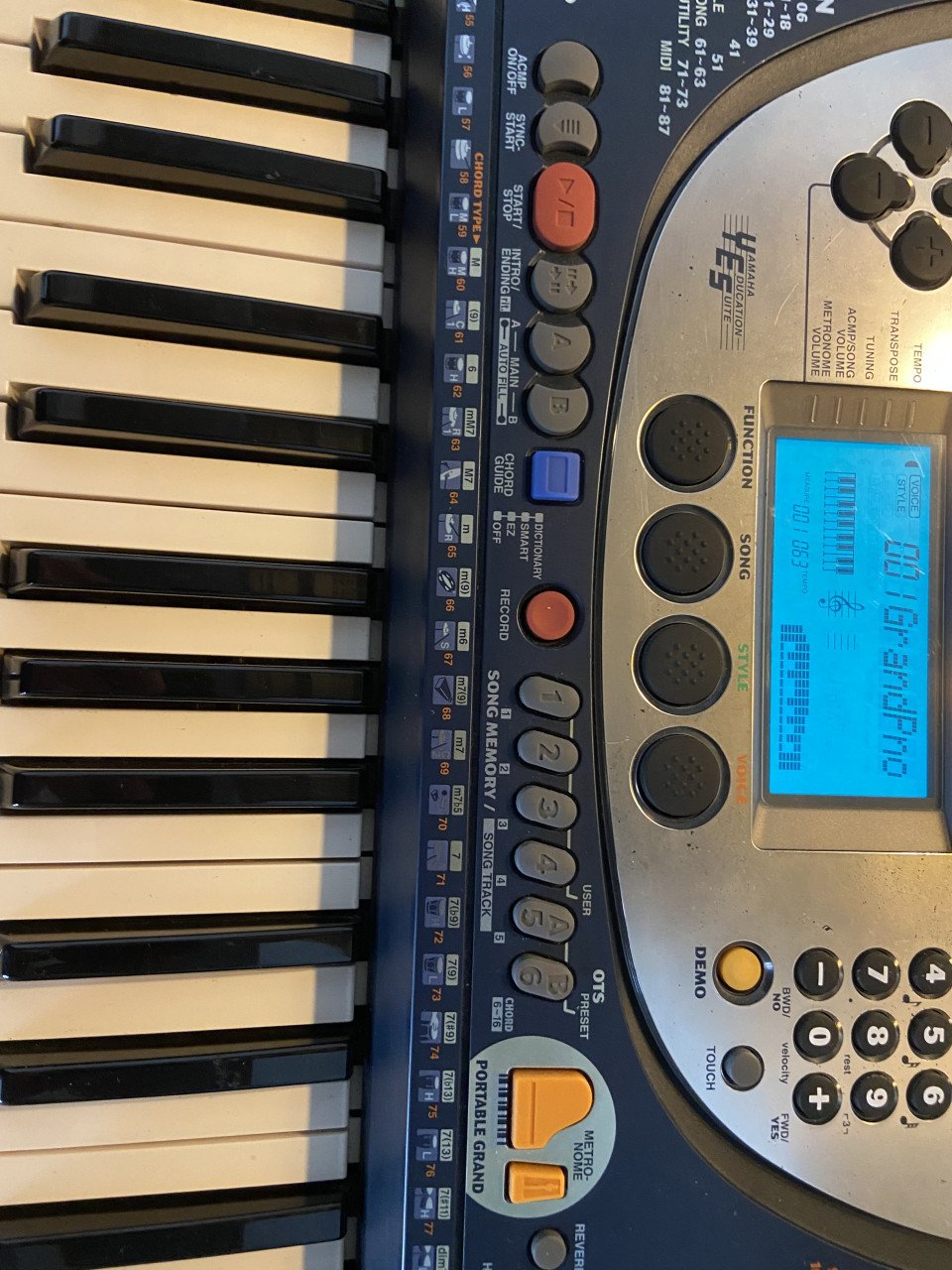 YAMAHA PSR-270 Keyboard