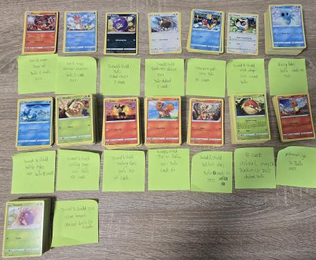 Bulk pokemon kaarten, uit 15 verschillende sets