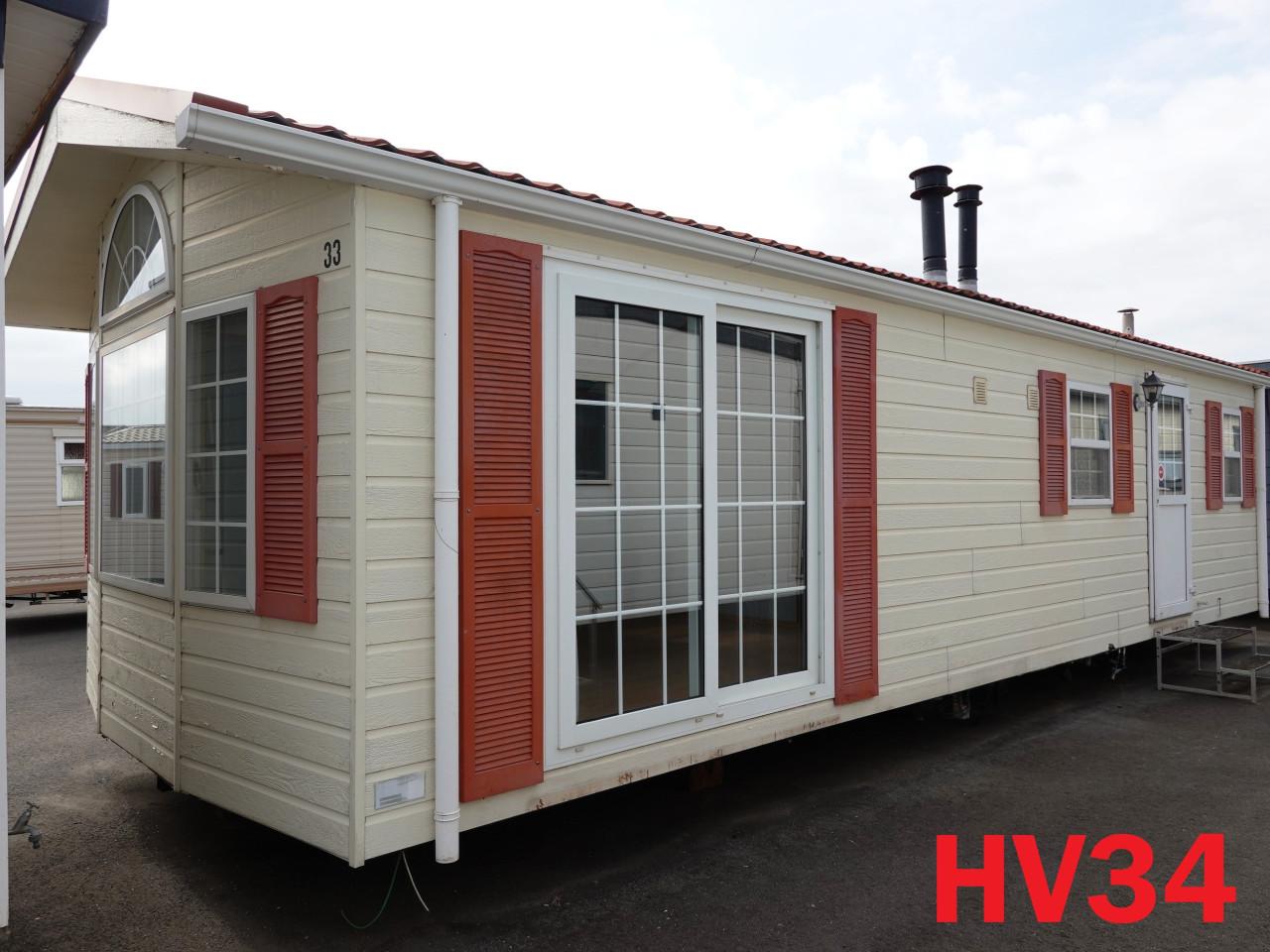 Diverse modellen Arcabo chalets met 2 slaapkamers en dubbel glas voorradig