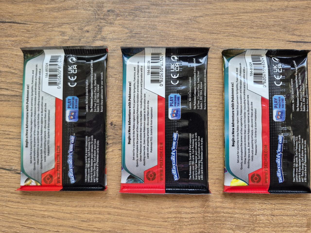 Pokemon booster packs