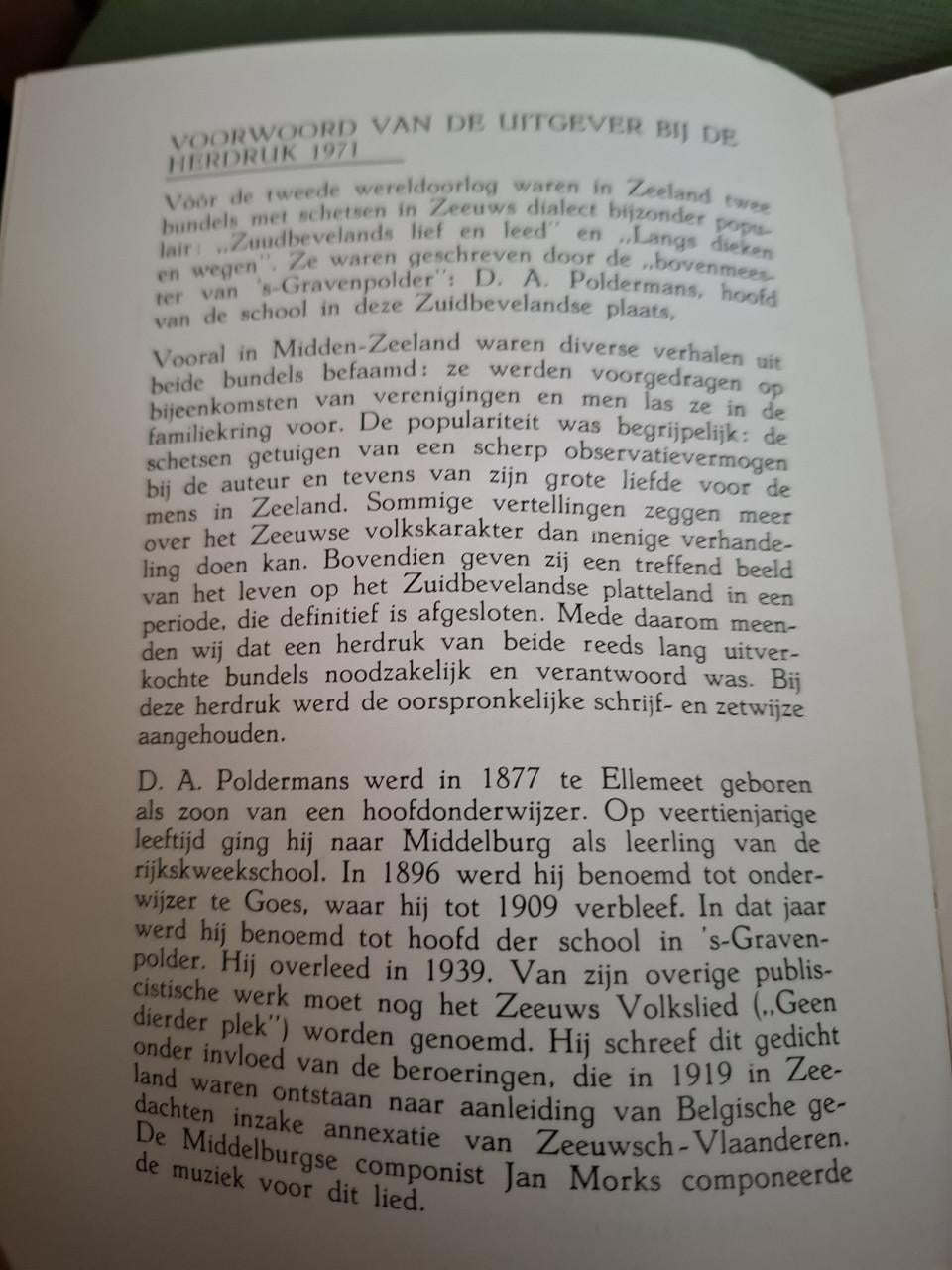 Zuud Bevelandsch lief en leed, door D. A. Poldermans