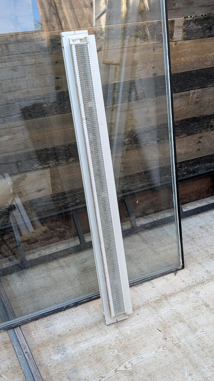 Gratis grote dubbel glas ruit 102,5 x 192,2 cm èn rooster
