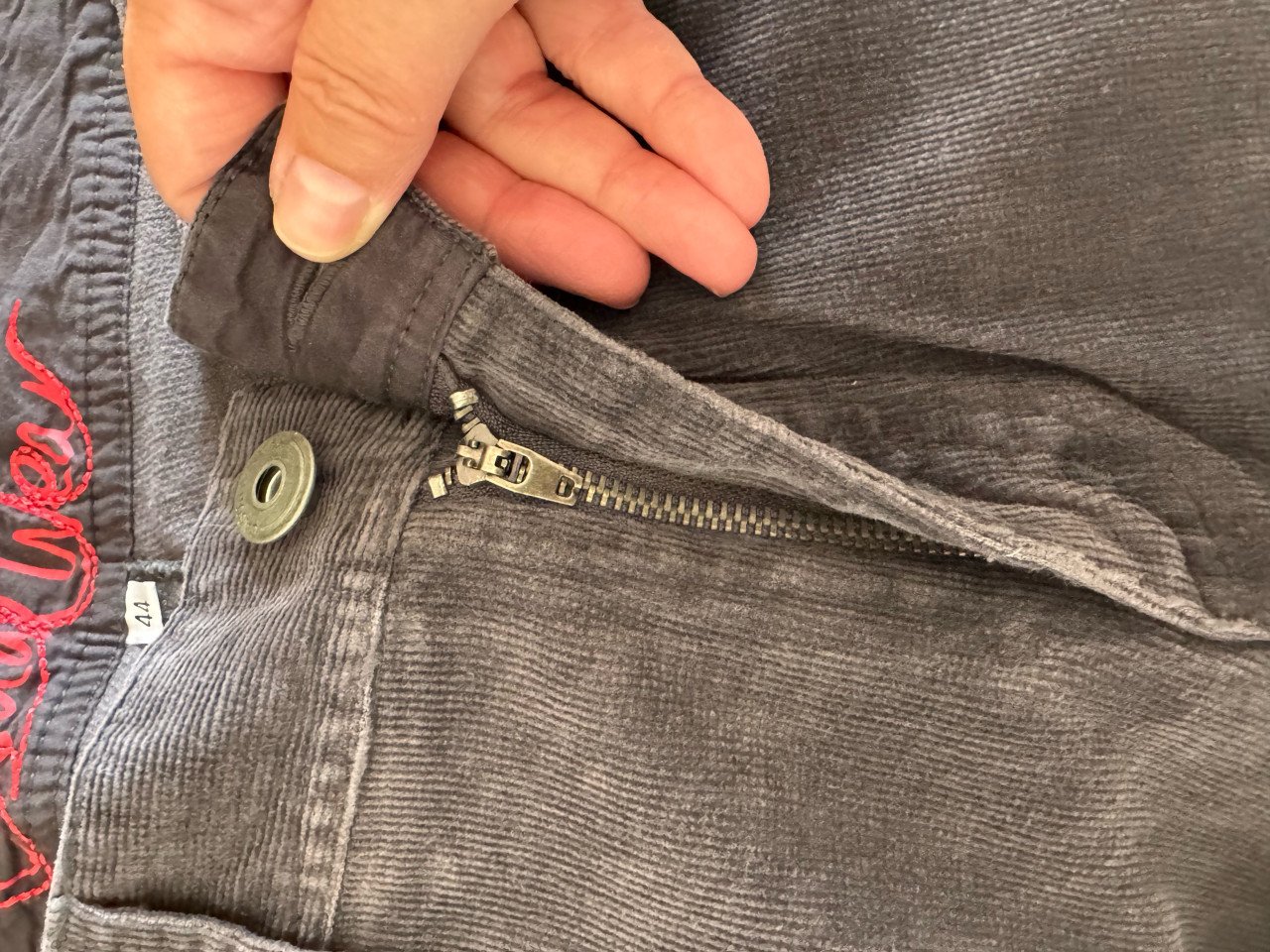 Vintage Miss Etam Corduroy Broek, maat 44