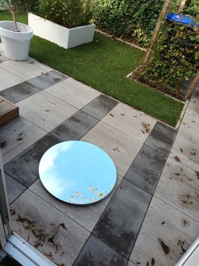 Spiegel rond.