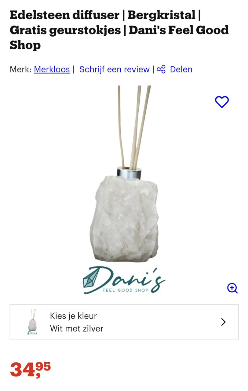 Edelsteen diffuser geurstokjes