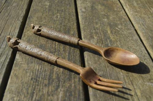 Mooi gestoken (sla) bestekje 1892