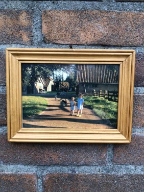 Leuk lijstje met kinderen bij de boerderij.