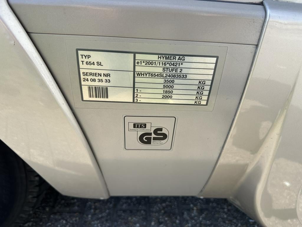 Hymer Onbekend t 654 sl gold editie - inclusief stalling dit seizoen -zater