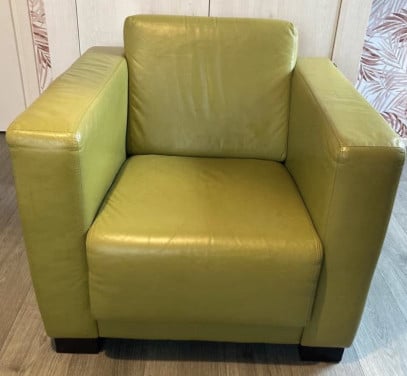 Zacht leren fauteuil
