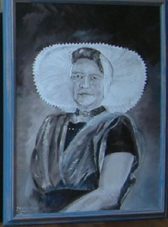 Olieverf schilderij  schilderijen  jac Caljouw  Arnemuiden