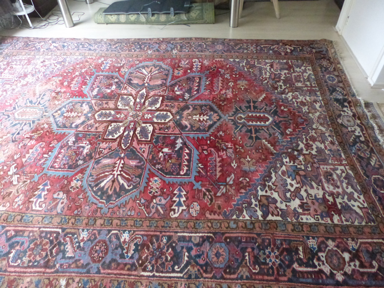 Tapijt uit Iran wol handwerk 261x356 zeer groot zwaar
