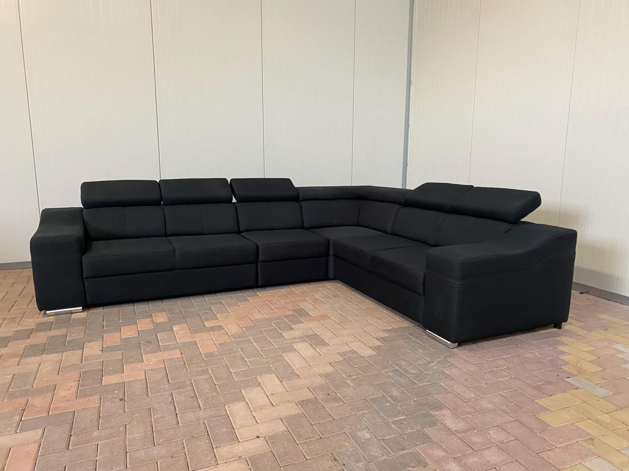 GRATIS LEVERING HEEL NEDERLAND Moderne Zwarte Stoffen Hoekbank