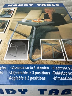 Multifunctionele bijzettafel - Bedtafel – Laptoptafel – Inkl