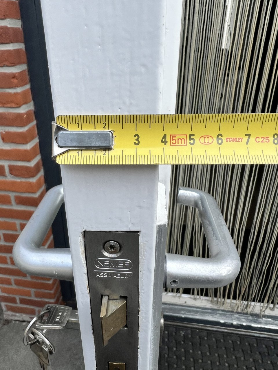 Houten stompe achterdeur