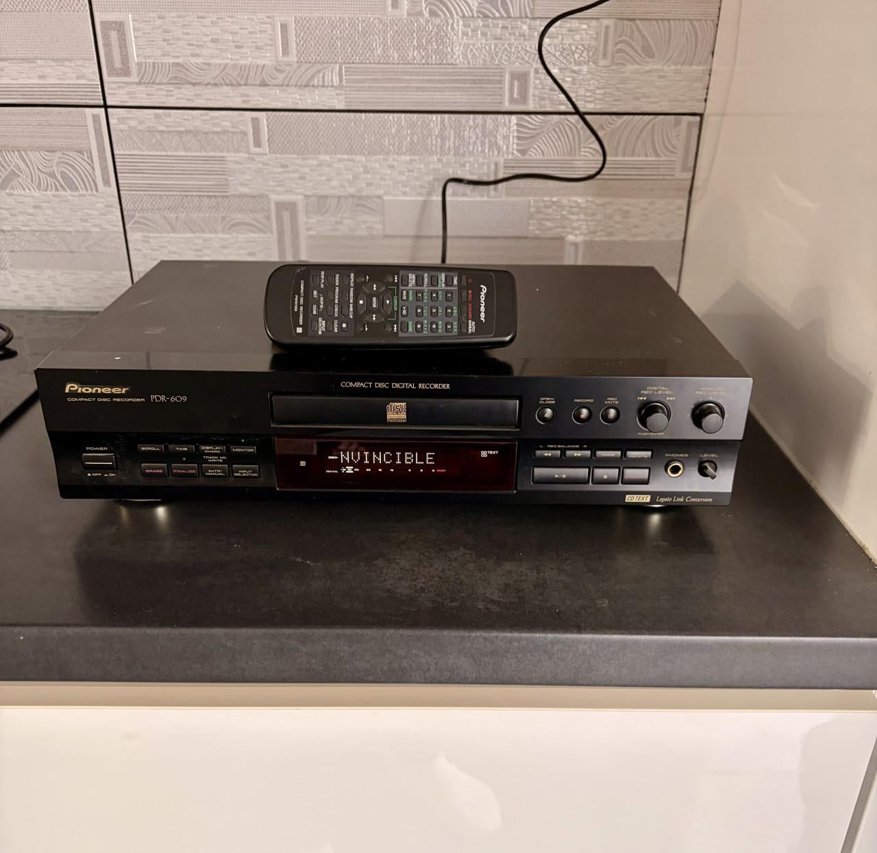 Pioneer cd speler recorder+ Afstandsbediening