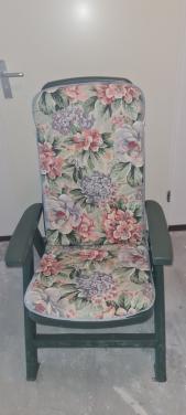 4 tuinstoelkussens in opberghoes