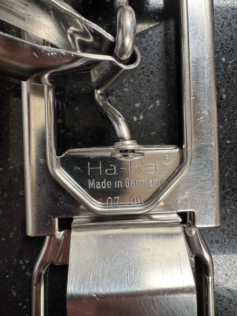 Metalen  vloerwisser met steel HARA