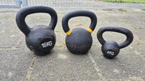 Kettlebells 4kg en 16kg