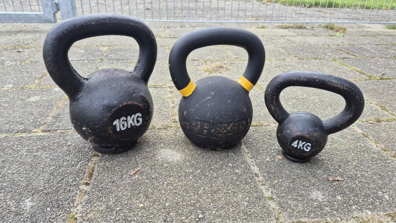 Kettlebells 4kg en 16kg