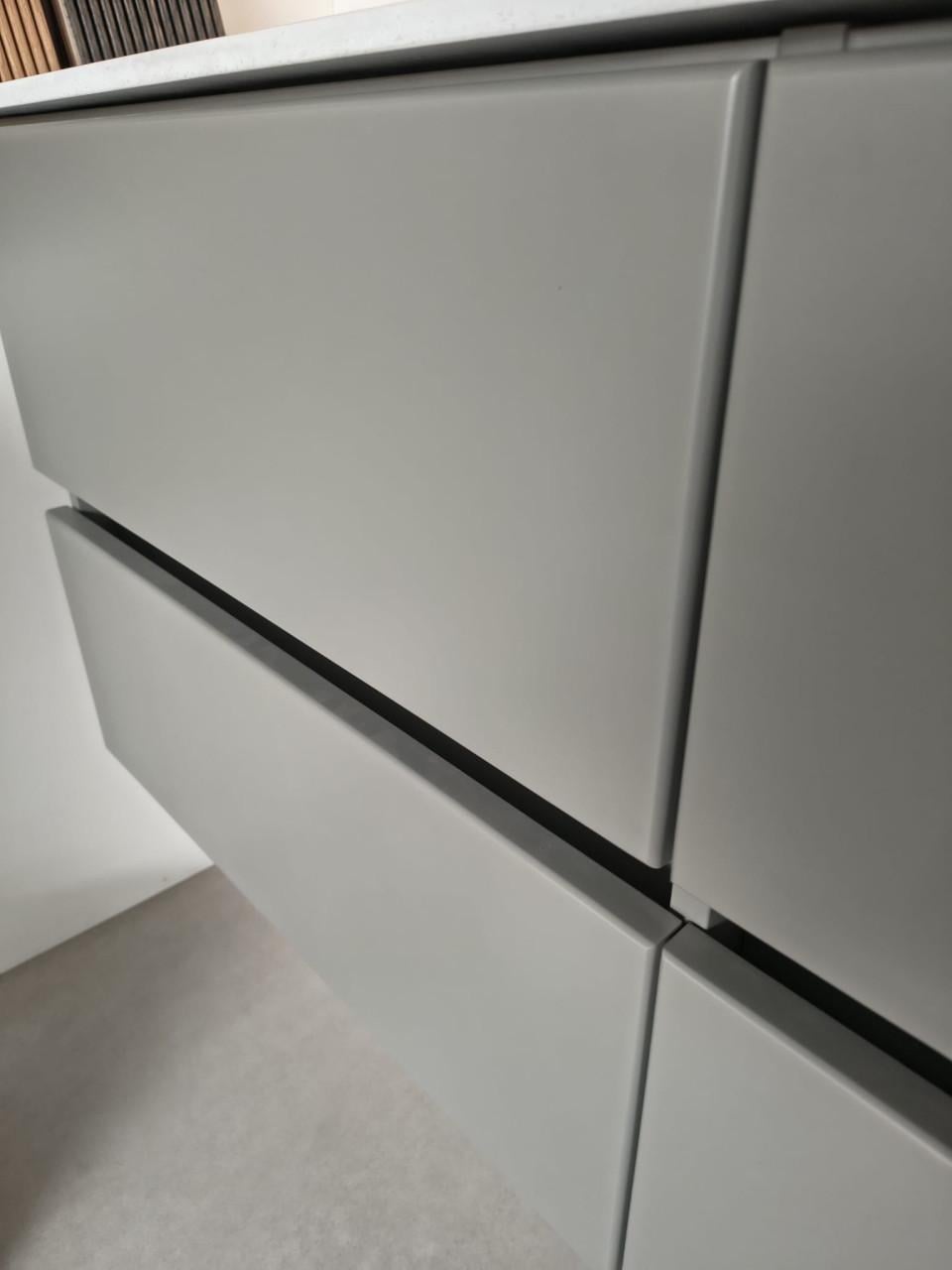 Showmodel badkamermeubel Mondiaz Vica DLux 120 cm Smoke Opalo, nu voor