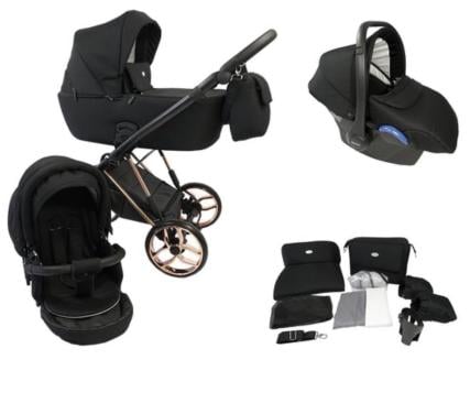 Mooie zwarte kinderwagen P tit Chou