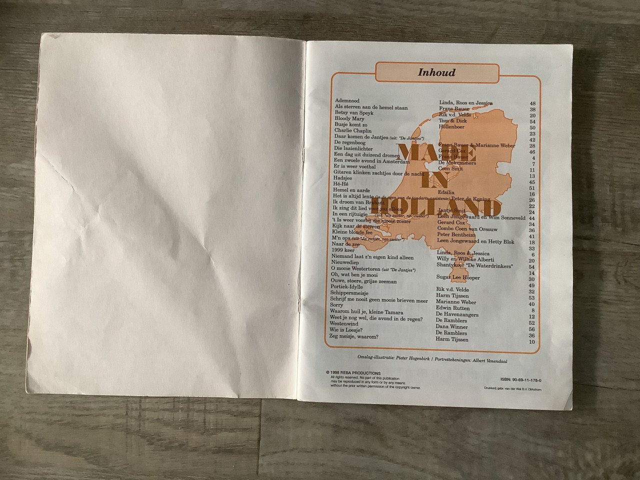 Bladmuziek: 2x Dit Songboek zocht ik, Made in Holland 6, Italian Favorites