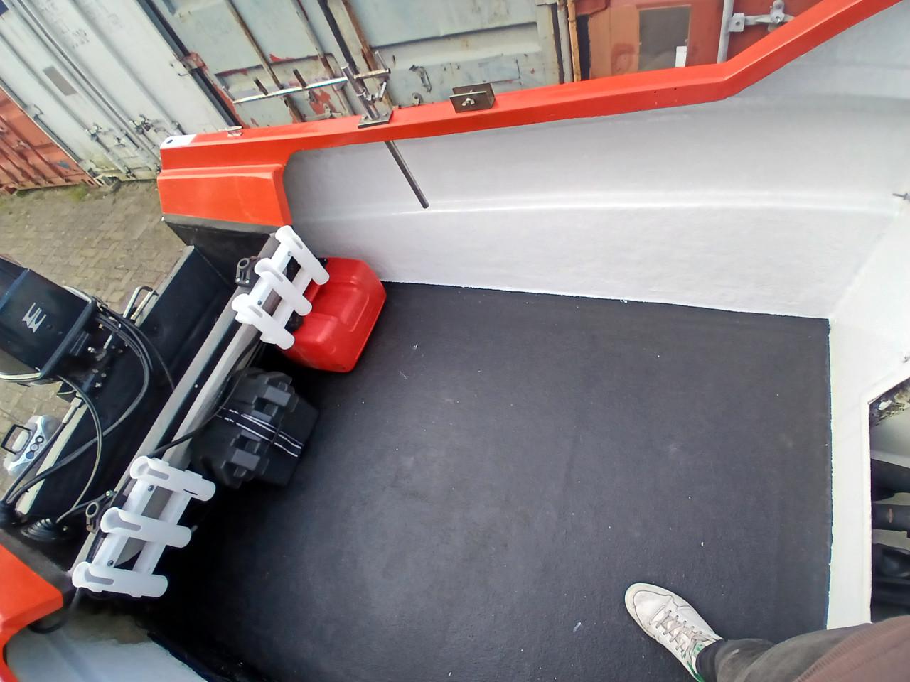 Visboot pilot 420 met 70pk, pega trailer