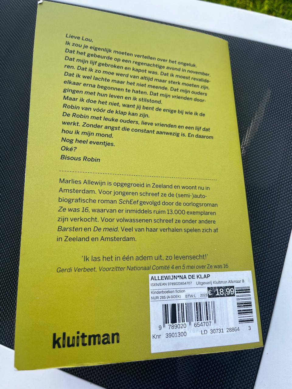 Boek ‘Na de klap’ Marlies Allewijn