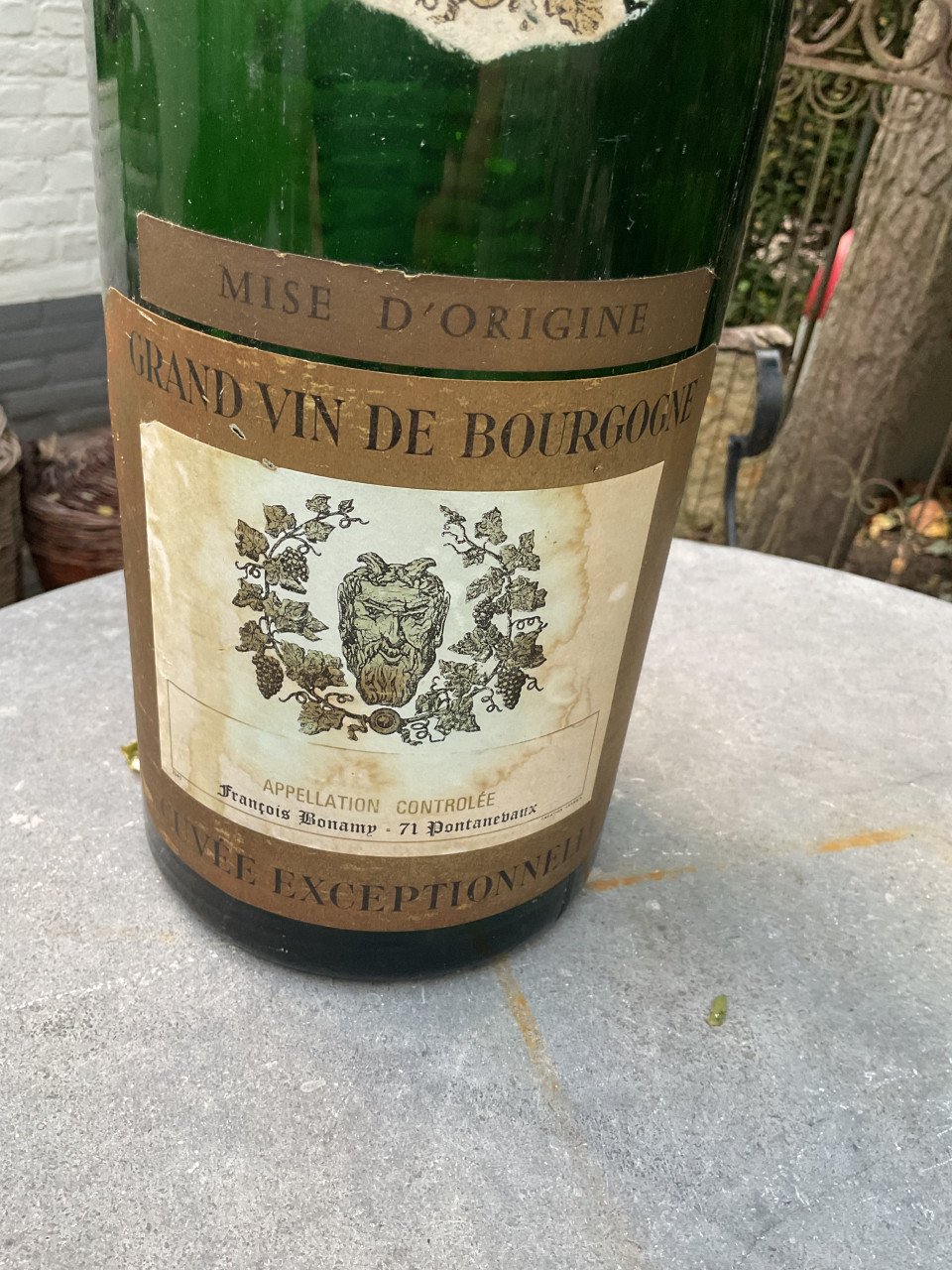Grote fles Bourgogne 5 ltr. 1967