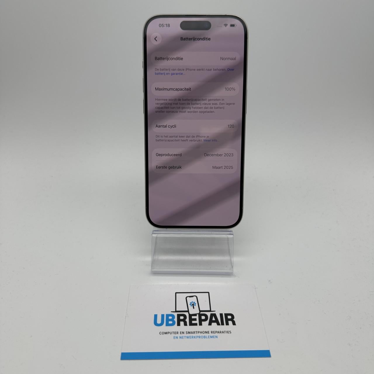 Apple iPhone 15 pro 128 GB wit