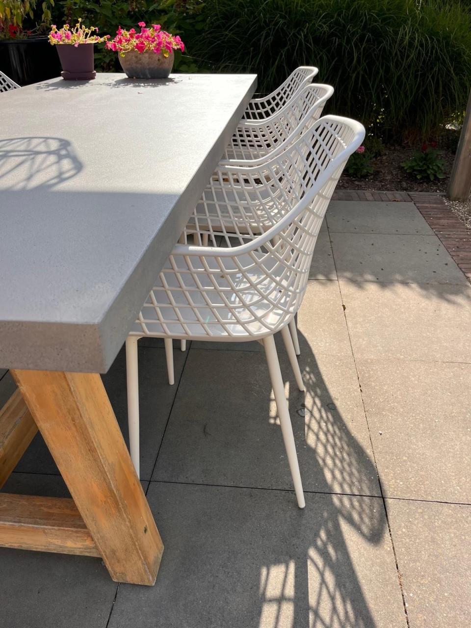 Moderne Tuinset tafel + 6 stoelen