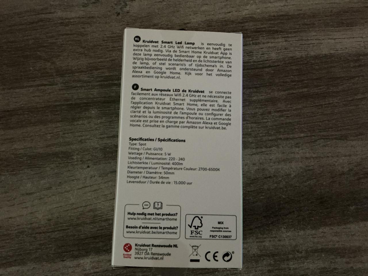 Led lamp GU10 warm/cool white