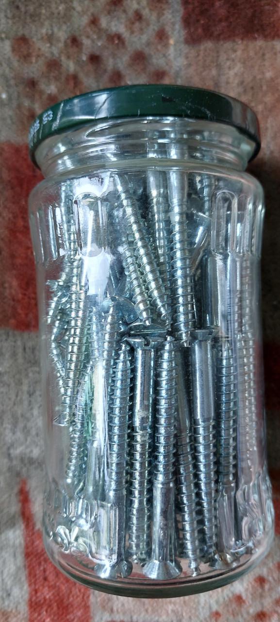 100 st PVK Houtschroeven staal 5x50