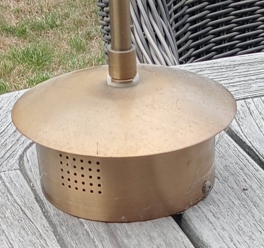 10 lichts, luxe hanglamp/ plafondlamp. koper/brons kleurig