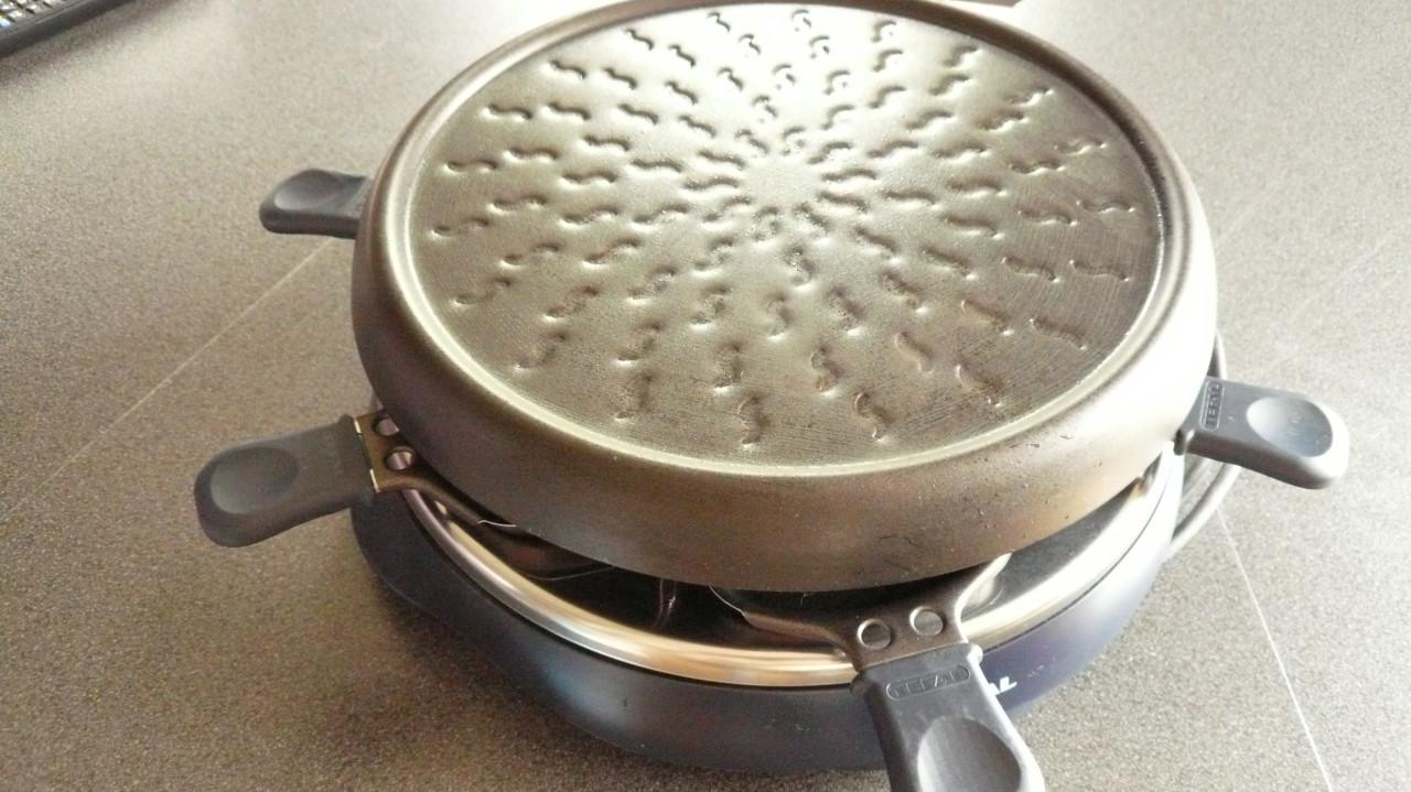 Tefal gourmet stel + grilplaat.