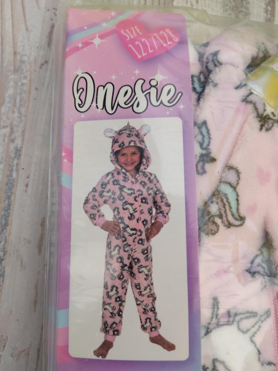 Onesie roze met eenhoorns