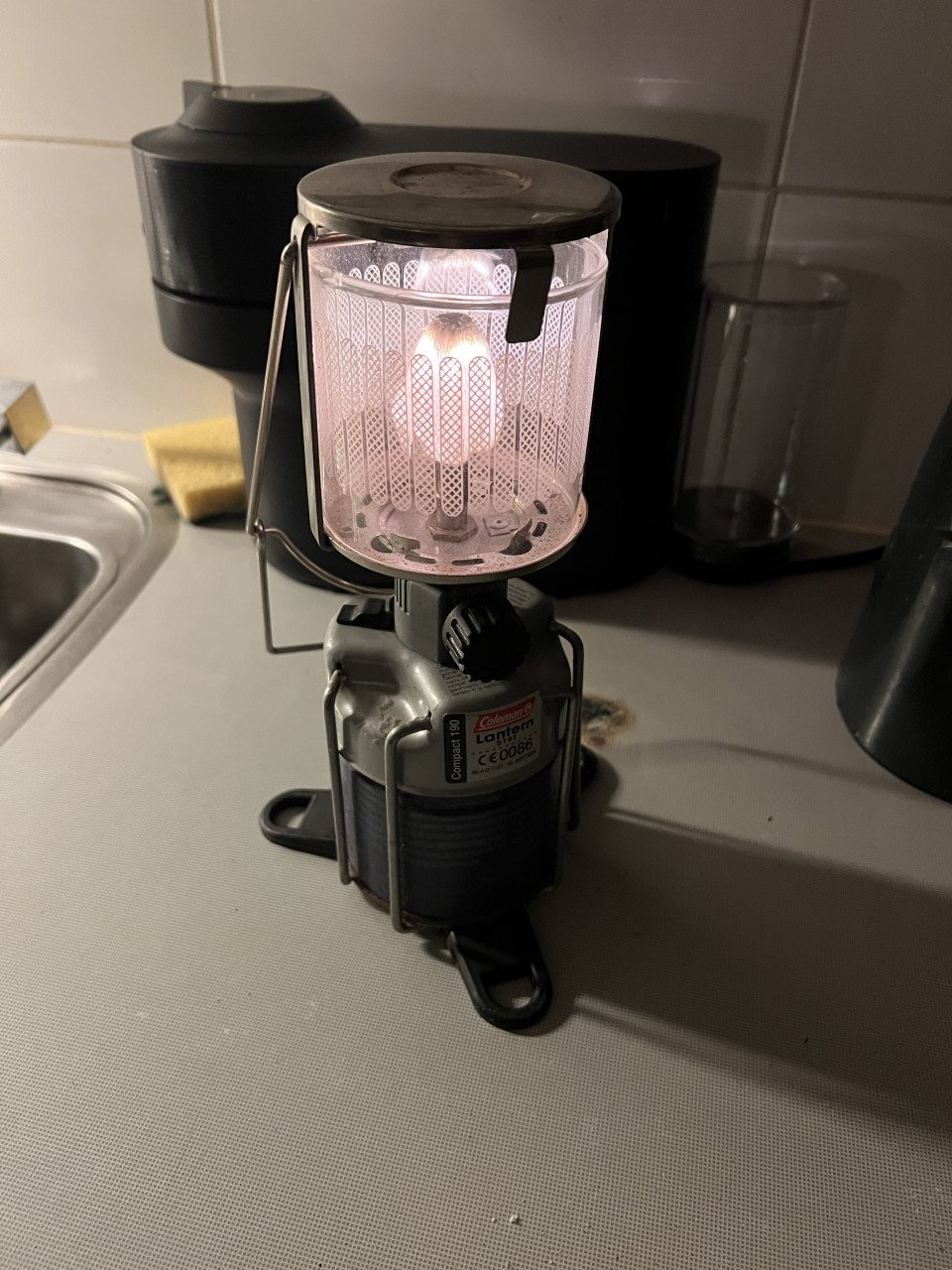 Coleman lantern compact 190 met gasfles