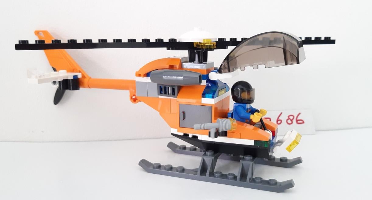 LEGO City 7686: Helikoptertransport met 3 minifiguren