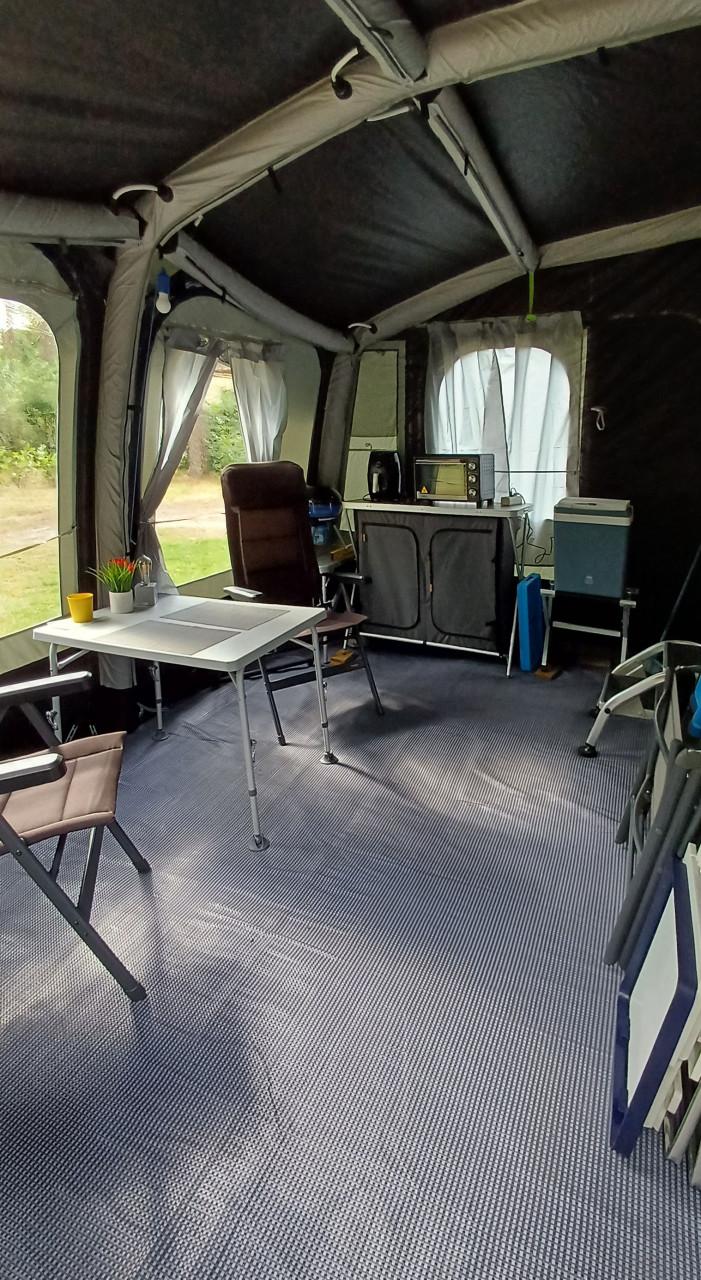 Te koop: Opblaasbare deeltent Obelink Castello Easy Air Connected 390