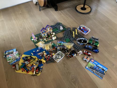 Verzameling lego (onder andere Lego city vrachttrein)